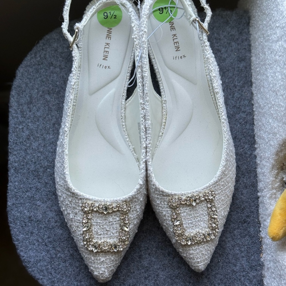Anne Klein Flats with Pointed Toe and Slingback